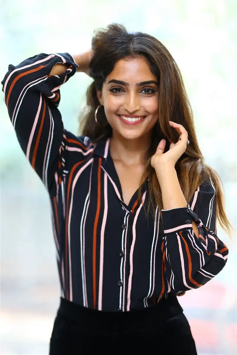 Tamil Actress Reba Monica John New Images at FIR Movie Success Meet Function